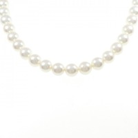 シルバークラスプ アコヤパール ネックレス 8.0-8.5mm