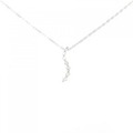 K18WG ダイヤモンド ネックレス 0.15CT