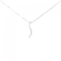 K18WG ダイヤモンド ネックレス 0.15CT