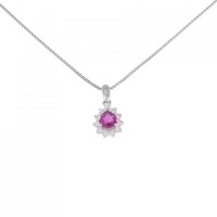 PT ルビー ネックレス 0.53CT