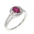 PT ルビー リング 0.70CT