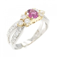 PT/K18YG ルビー リング 0.40CT