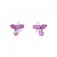 PT ルビー ピアス 2.64CT
