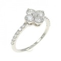 【新品】PT フラワー ダイヤモンド リング 0.506CT