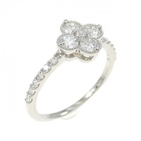 【新品】PT フラワー ダイヤモンド リング 0.506CT