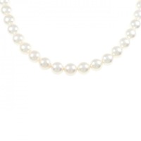 シルバークラスプ アコヤパール ネックレス 7.5-8.0mm