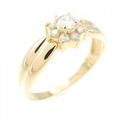 K18YG ダイヤモンド リング 0.20CT