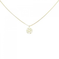 【新品】K18YG フラワー ダイヤモンド ネックレス 0.20CT