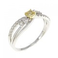 【新品】PT/K18YG ダイヤモンド リング 0.159CT