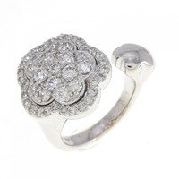 ポンテヴェキオ フラワー ダイヤモンド リング 0.83CT
