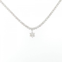 K18WG フラワー ダイヤモンド ネックレス 2.20CT