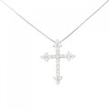 PT クロス ダイヤモンド ネックレス 1.00CT