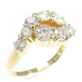 K18YG ダイヤモンド リング 1.27CT