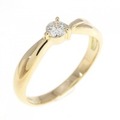 K18YG ダイヤモンド リング 0.12CT