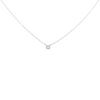PT ソリティア ダイヤモンド ネックレス 0.11CT