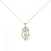 【新品】K18YG ダイヤモンド ネックレス 0.36CT