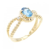 K18YG ブルートパーズ リング