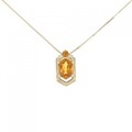K18YG シトリン ネックレス 1.08CT