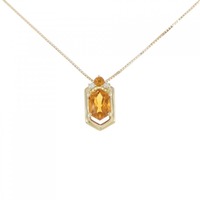 K18YG シトリン ネックレス 1.08CT