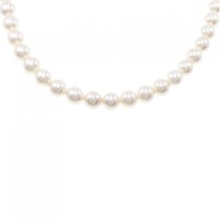 シルバークラスプ アコヤパール ネックレス 7-7.5mm