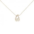 K18PG ダイヤモンド ネックレス 0.30CT