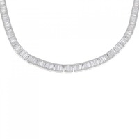 K18WG ダイヤモンド ネックレス 10.66CT