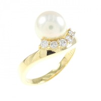 K18YG アコヤパール リング 8.1mm