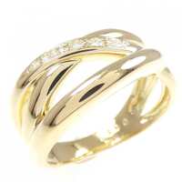 K18YG ダイヤモンド リング 0.04CT