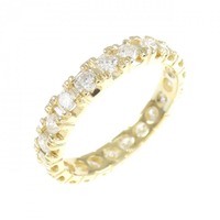 K18YG フルエタニティ ダイヤモンド リング 1.00CT