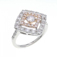 PT/K18PG ダイヤモンド リング 0.238CT