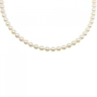 シルバークラスプ アコヤパール ネックレス 5.5-6mm