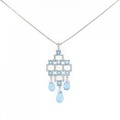 K18WG ブルートパーズ ネックレス 5.11CT