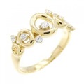 K18YG ダイヤモンド リング 0.19CT
