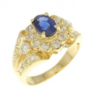 K18YG サファイヤ リング 0.86CT