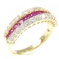 K18YG ルビー リング 0.52CT