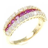K18YG ルビー リング 0.52CT