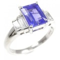 PT タンザナイト リング 1.14CT