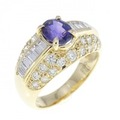 K18YG サファイヤ リング 1.04CT
