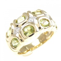 K18YG/K18WG ペリドット リング 2.25CT