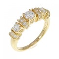 K18YG ダイヤモンド リング 0.80CT
