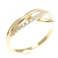 K18YG ダイヤモンド リング 0.12CT