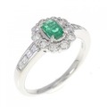 PT エメラルド リング 0.31CT
