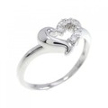 PT ハート ダイヤモンド リング 0.09CT
