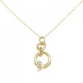 K18YG ダイヤモンド ネックレス 0.10CT