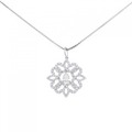 PT フラワー ダイヤモンド ネックレス 0.27CT