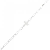 エスジェーエックス クロス ダイヤモンド アンクレット 0.07CT