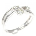 K18WG ダイヤモンド リング 0.30CT