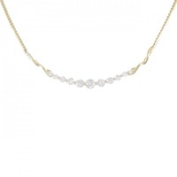K18YG ダイヤモンド ネックレス 1.01CT