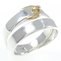 【ヴィンテージ】エルメス ドュブルトュール リング