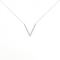 【新品】K18WG ダイヤモンド ネックレス 0.11CT